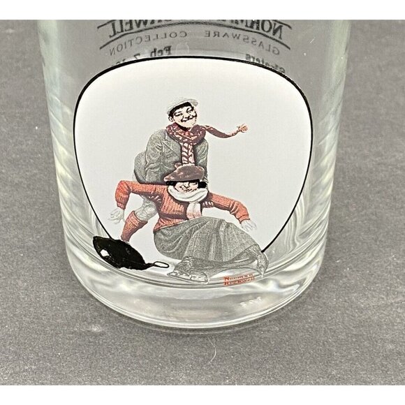 Vintage Norman Rockwell Saturday Evening Post On The Rocks Glasses Set‎ of 3 - Picture 6 of 13